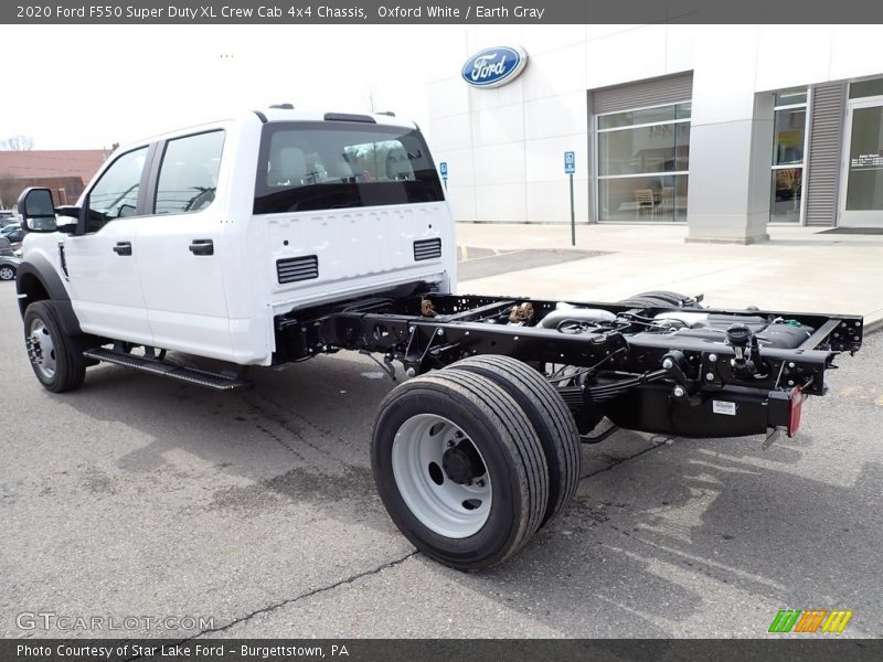 Oxford White / Earth Gray 2020 Ford F550 Super Duty XL Crew Cab 4x4 Chassis