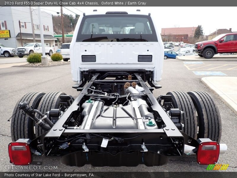 Oxford White / Earth Gray 2020 Ford F550 Super Duty XL Crew Cab 4x4 Chassis