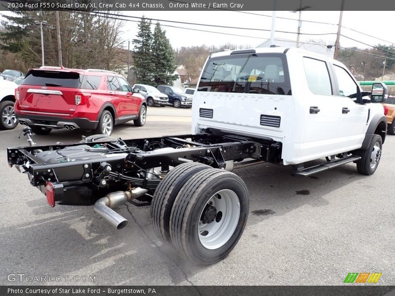 Oxford White / Earth Gray 2020 Ford F550 Super Duty XL Crew Cab 4x4 Chassis