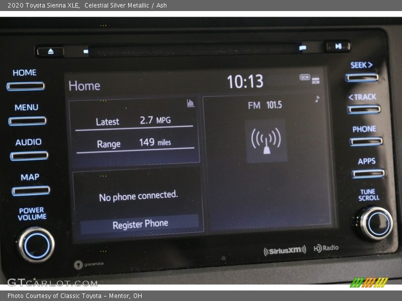 Celestial Silver Metallic / Ash 2020 Toyota Sienna XLE
