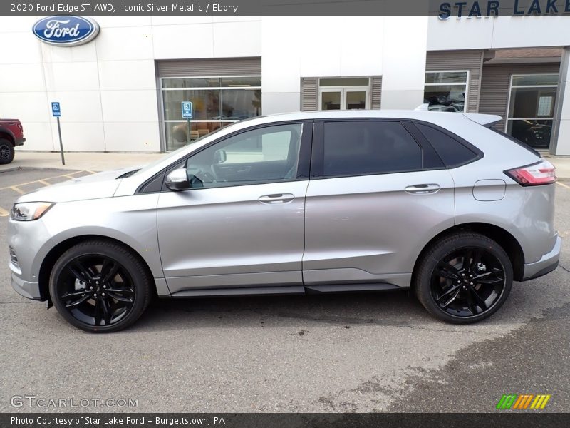 Iconic Silver Metallic / Ebony 2020 Ford Edge ST AWD