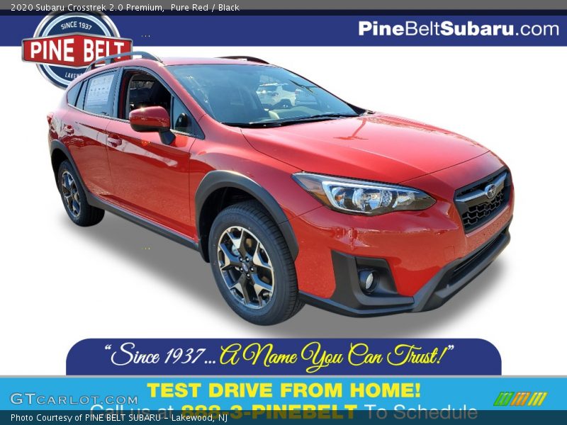 Pure Red / Black 2020 Subaru Crosstrek 2.0 Premium