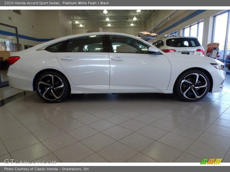 Platinum White Pearl / Black 2020 Honda Accord Sport Sedan