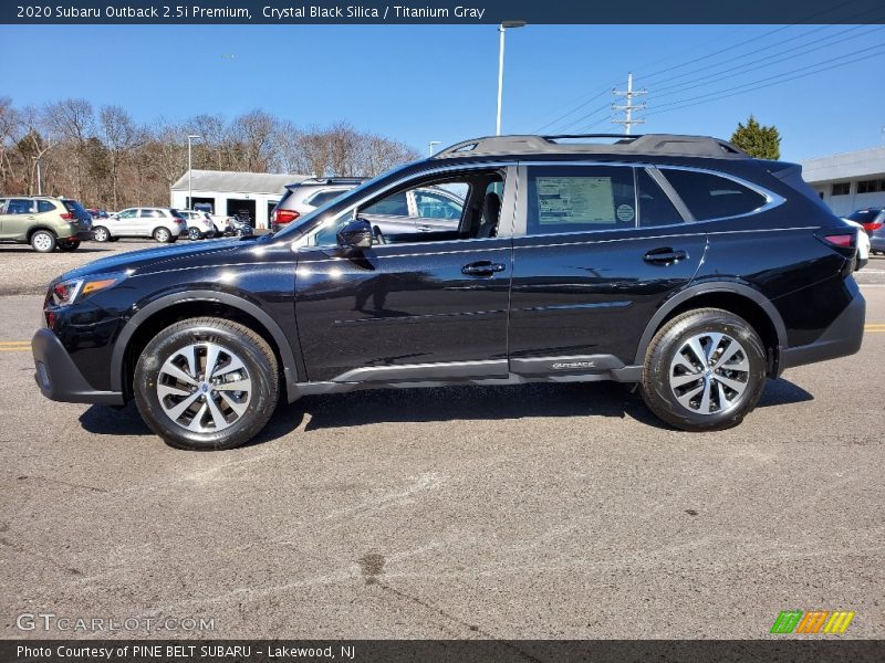 Crystal Black Silica / Titanium Gray 2020 Subaru Outback 2.5i Premium