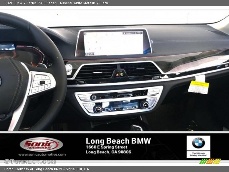 Mineral White Metallic / Black 2020 BMW 7 Series 740i Sedan