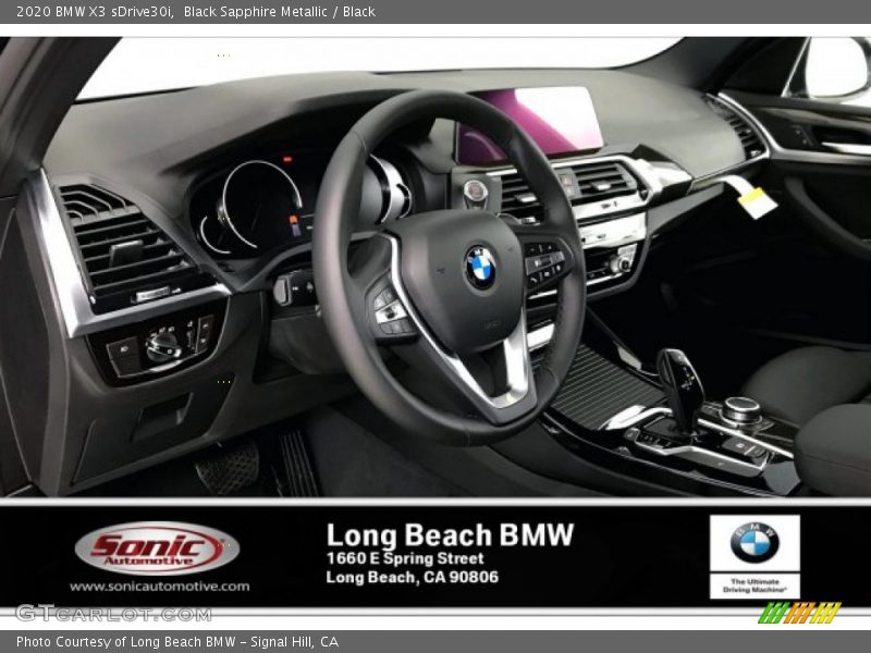 Black Sapphire Metallic / Black 2020 BMW X3 sDrive30i