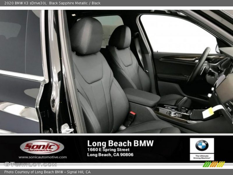 Black Sapphire Metallic / Black 2020 BMW X3 sDrive30i