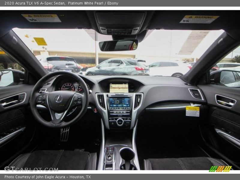 Platinum White Pearl / Ebony 2020 Acura TLX V6 A-Spec Sedan