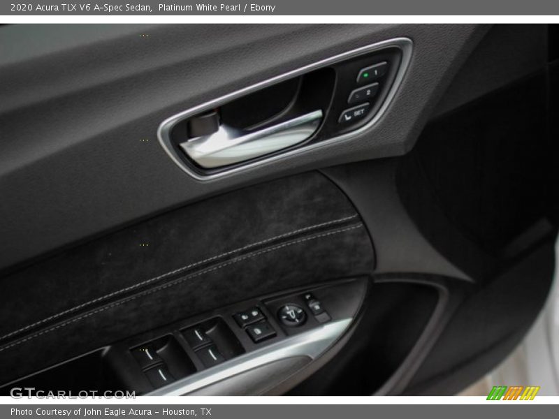 Platinum White Pearl / Ebony 2020 Acura TLX V6 A-Spec Sedan