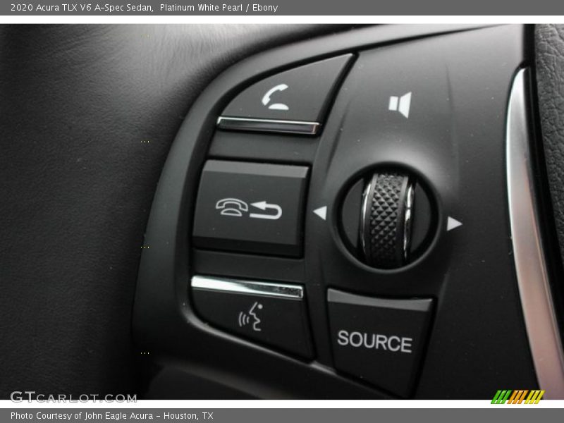Platinum White Pearl / Ebony 2020 Acura TLX V6 A-Spec Sedan