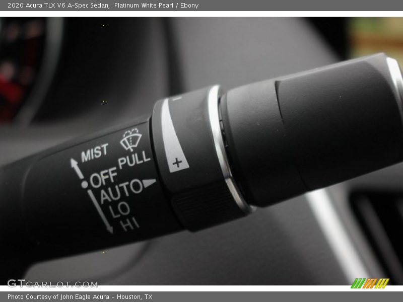Platinum White Pearl / Ebony 2020 Acura TLX V6 A-Spec Sedan