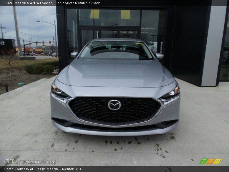 Sonic Silver Metallic / Black 2020 Mazda MAZDA3 Sedan