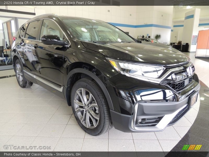 Crystal Black Pearl / Gray 2020 Honda CR-V Touring AWD