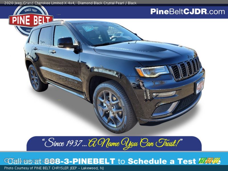 Diamond Black Crystal Pearl / Black 2020 Jeep Grand Cherokee Limited X 4x4
