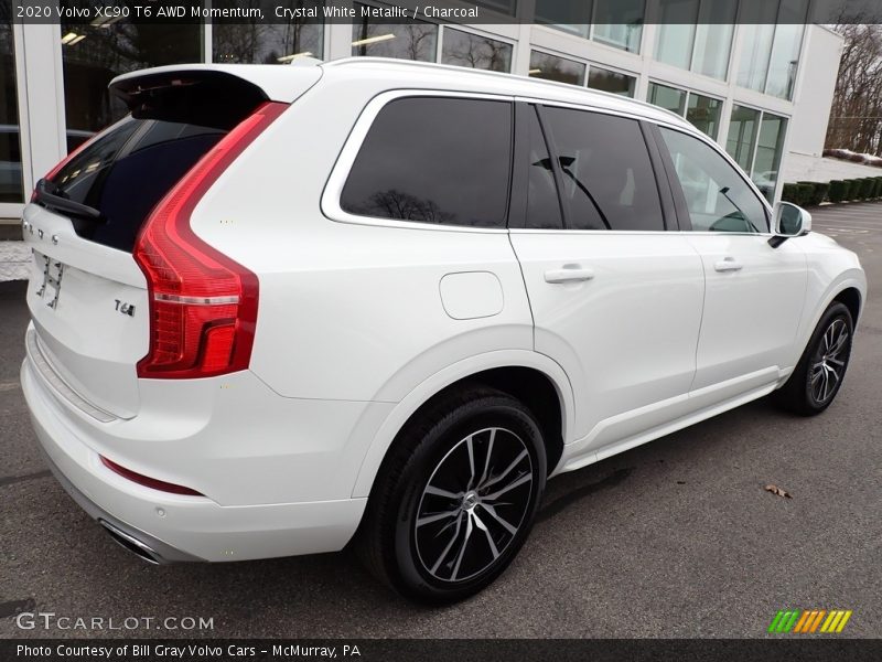 Crystal White Metallic / Charcoal 2020 Volvo XC90 T6 AWD Momentum