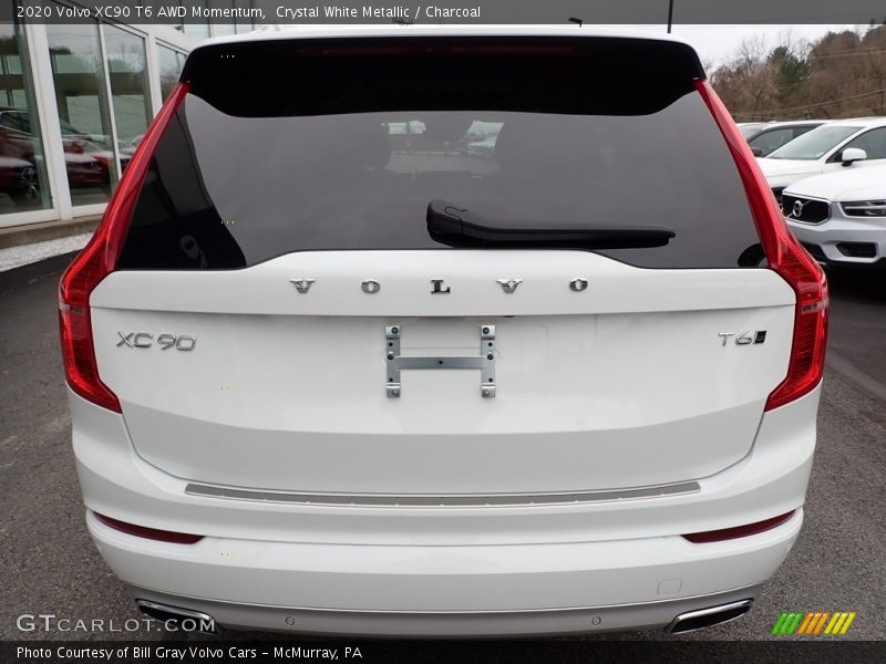 Crystal White Metallic / Charcoal 2020 Volvo XC90 T6 AWD Momentum