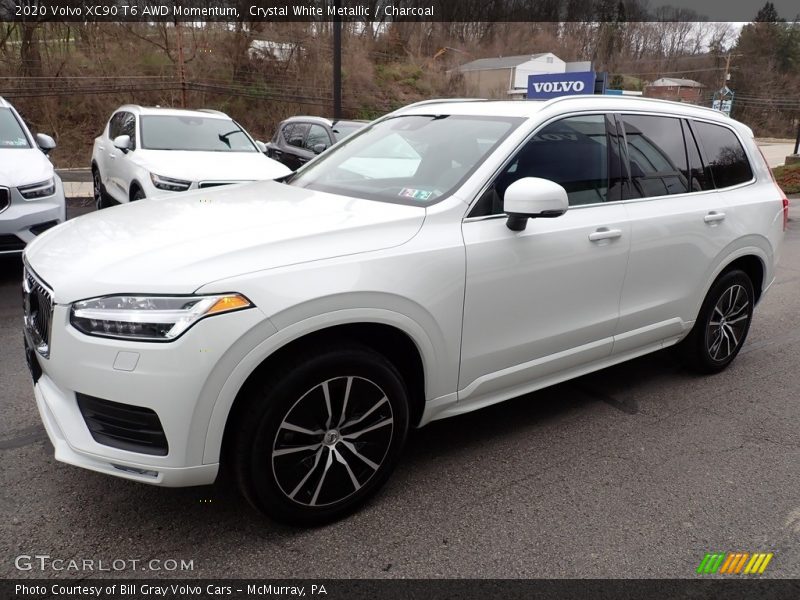 Crystal White Metallic / Charcoal 2020 Volvo XC90 T6 AWD Momentum