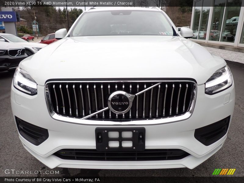 Crystal White Metallic / Charcoal 2020 Volvo XC90 T6 AWD Momentum