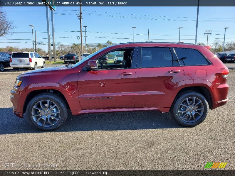 Velvet Red Pearl / Black 2020 Jeep Grand Cherokee High Altitude 4x4