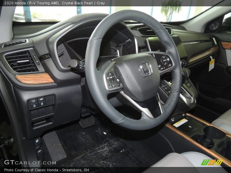 Crystal Black Pearl / Gray 2020 Honda CR-V Touring AWD