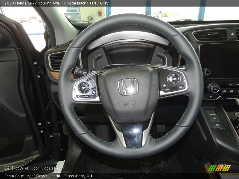 Crystal Black Pearl / Gray 2020 Honda CR-V Touring AWD