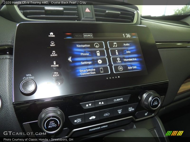 Crystal Black Pearl / Gray 2020 Honda CR-V Touring AWD