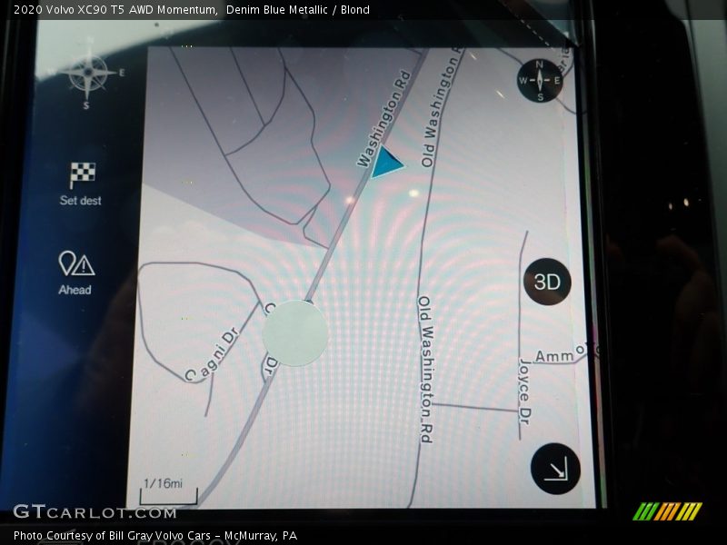 Denim Blue Metallic / Blond 2020 Volvo XC90 T5 AWD Momentum