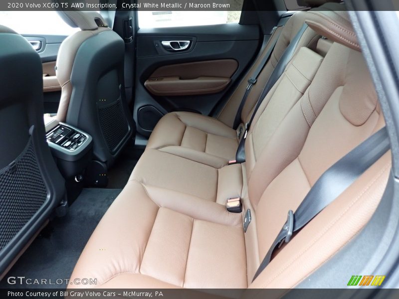 Crystal White Metallic / Maroon Brown 2020 Volvo XC60 T5 AWD Inscription