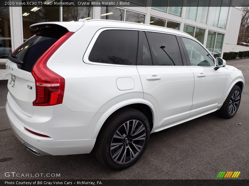 Crystal White Metallic / Blond 2020 Volvo XC90 T5 AWD Momentum