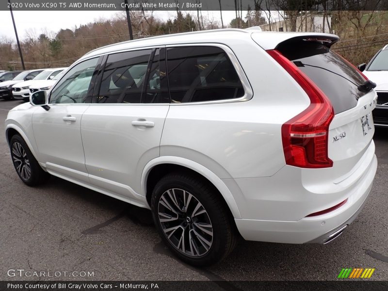 Crystal White Metallic / Blond 2020 Volvo XC90 T5 AWD Momentum