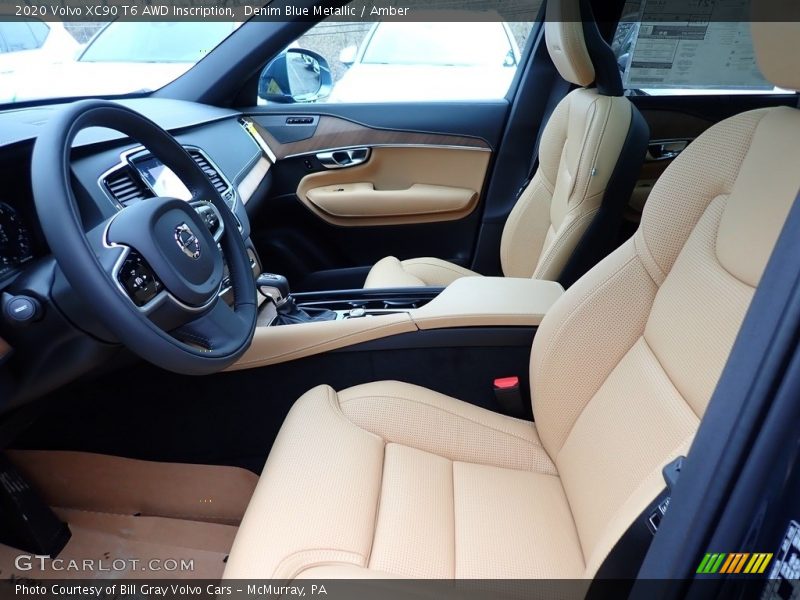 Denim Blue Metallic / Amber 2020 Volvo XC90 T6 AWD Inscription
