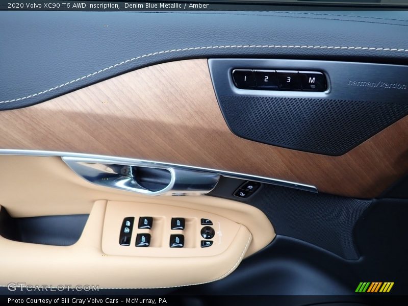 Denim Blue Metallic / Amber 2020 Volvo XC90 T6 AWD Inscription