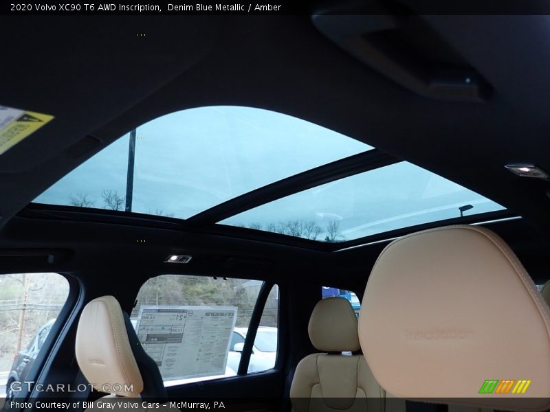 Denim Blue Metallic / Amber 2020 Volvo XC90 T6 AWD Inscription