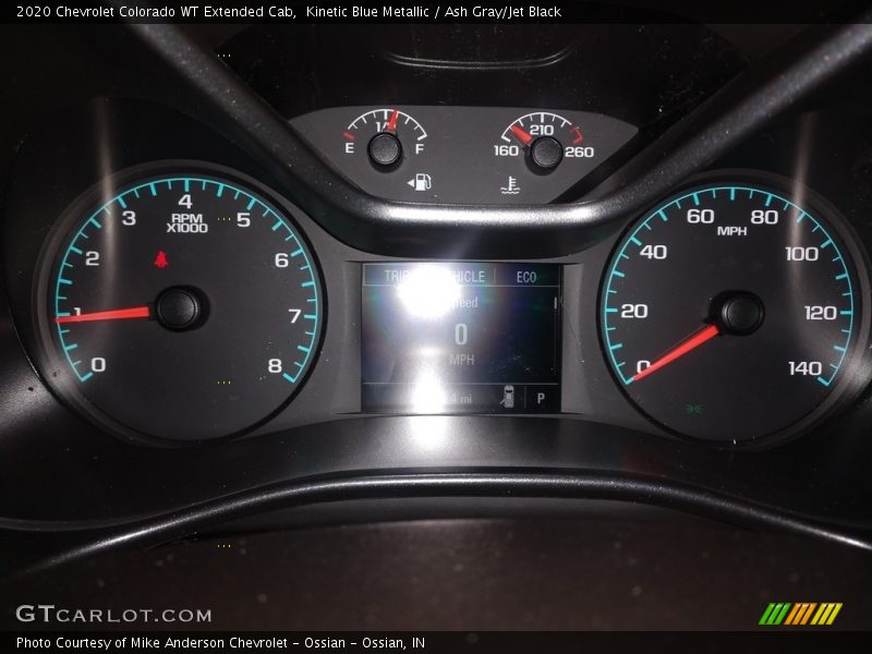Kinetic Blue Metallic / Ash Gray/Jet Black 2020 Chevrolet Colorado WT Extended Cab