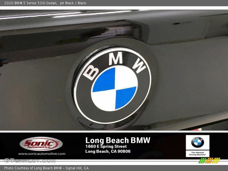 Jet Black / Black 2020 BMW 5 Series 530i Sedan