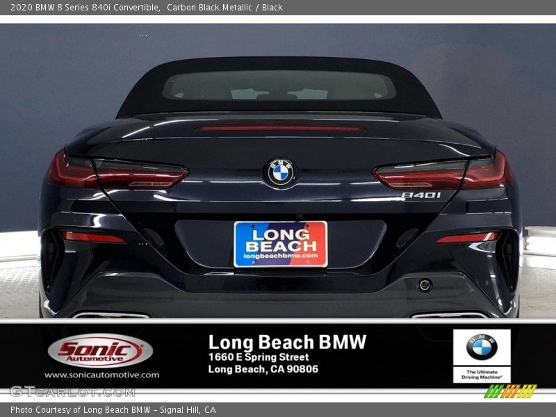 Carbon Black Metallic / Black 2020 BMW 8 Series 840i Convertible