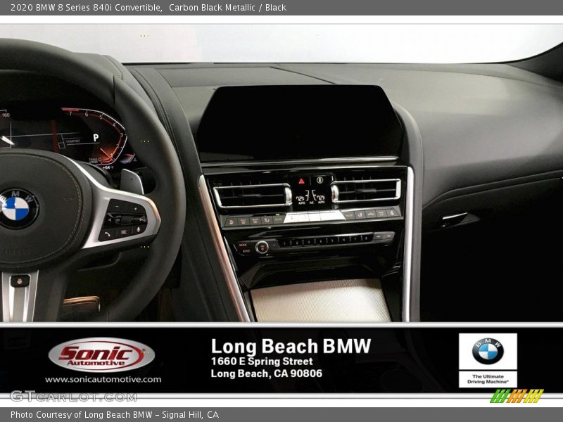 Carbon Black Metallic / Black 2020 BMW 8 Series 840i Convertible