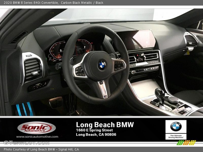 Carbon Black Metallic / Black 2020 BMW 8 Series 840i Convertible