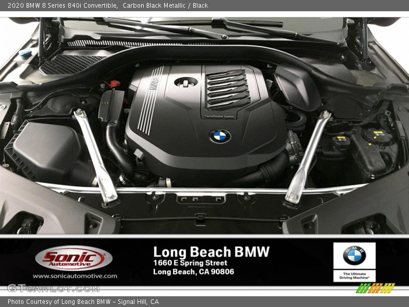 Carbon Black Metallic / Black 2020 BMW 8 Series 840i Convertible
