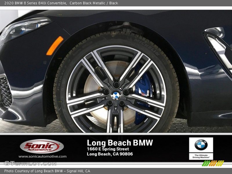 Carbon Black Metallic / Black 2020 BMW 8 Series 840i Convertible