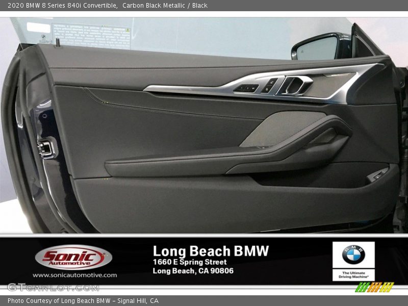 Carbon Black Metallic / Black 2020 BMW 8 Series 840i Convertible