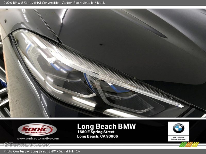 Carbon Black Metallic / Black 2020 BMW 8 Series 840i Convertible