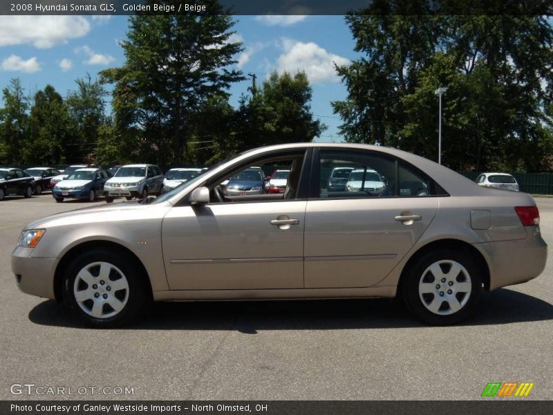 Golden Beige / Beige 2008 Hyundai Sonata GLS