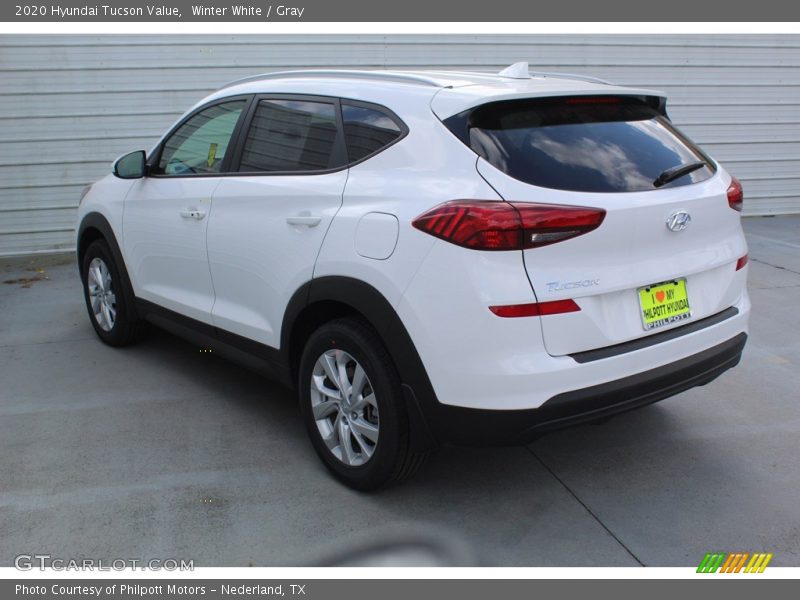 Winter White / Gray 2020 Hyundai Tucson Value