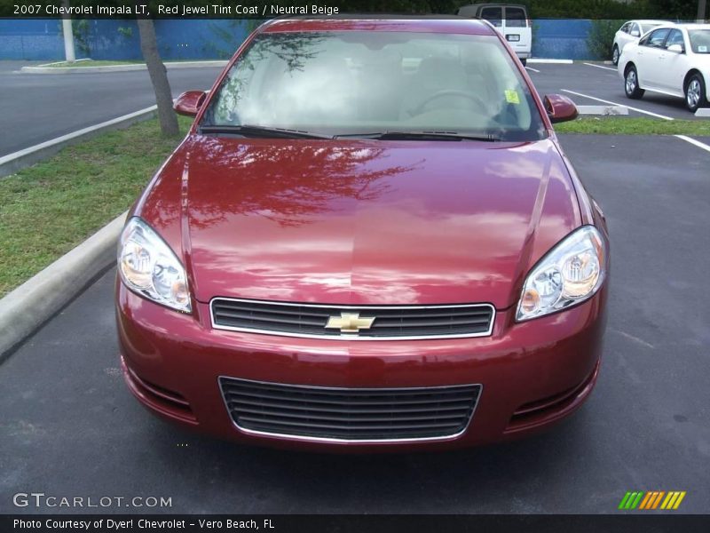 Red Jewel Tint Coat / Neutral Beige 2007 Chevrolet Impala LT