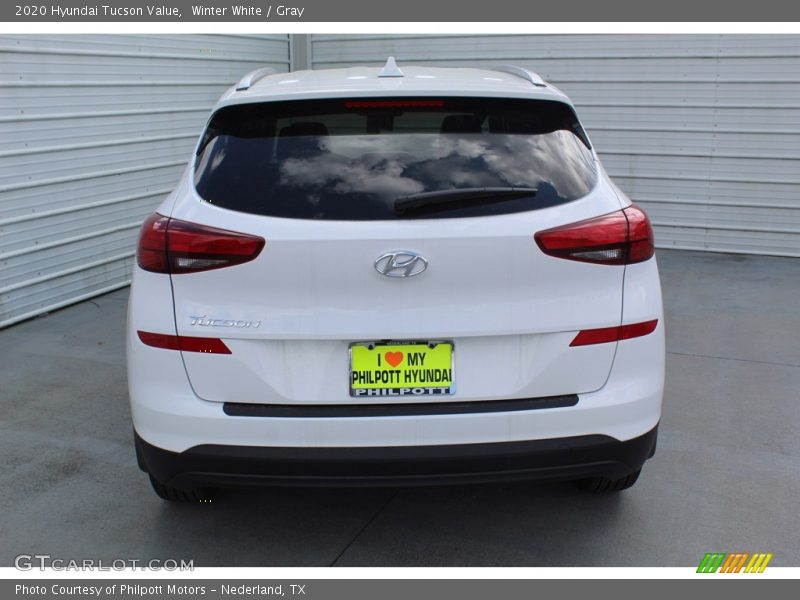 Winter White / Gray 2020 Hyundai Tucson Value