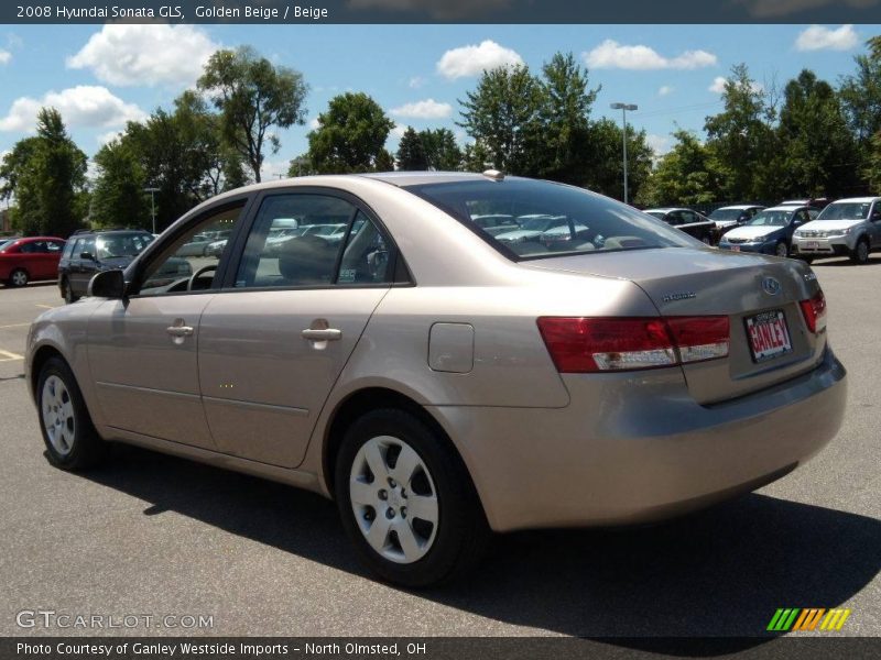 Golden Beige / Beige 2008 Hyundai Sonata GLS