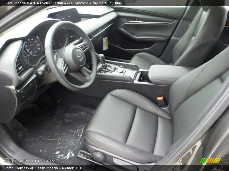 Machine Gray Metallic / Black 2020 Mazda MAZDA3 Select Sedan AWD