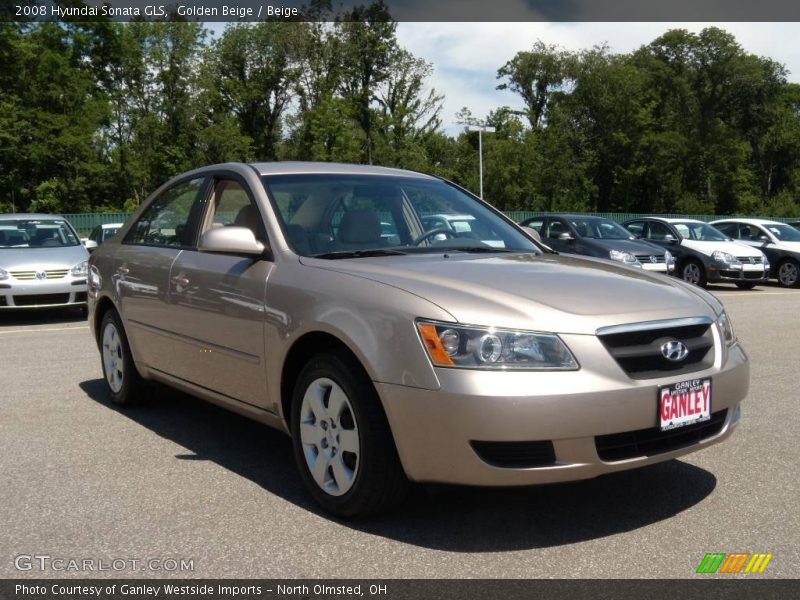Golden Beige / Beige 2008 Hyundai Sonata GLS