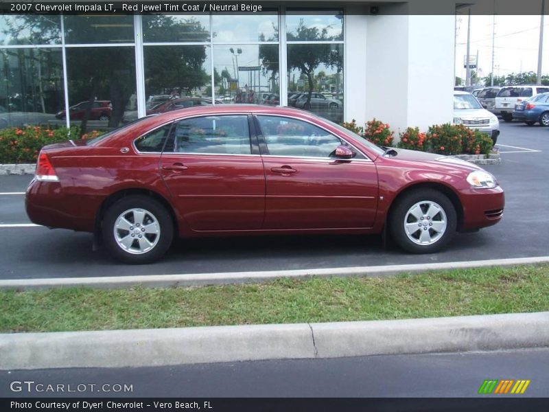 Red Jewel Tint Coat / Neutral Beige 2007 Chevrolet Impala LT